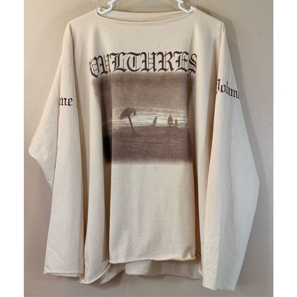 Yeezy Kanye West Season Vultures Long-Sleeve Tee Shirt Men's Medium/Large